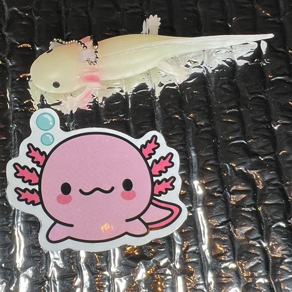 CUTEalotl Axolotl Crazy Trending WaterProof Single Decor Accent Sticker - Picture 3 of 4